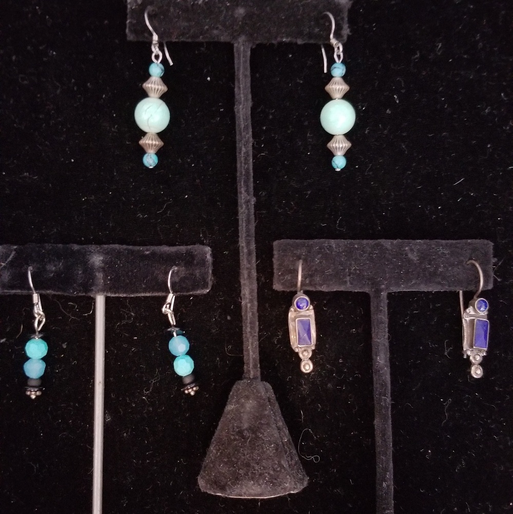 Blue Earring Set